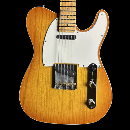 Front of Fender American Custom Telecaster MP Honey Burst NOS.