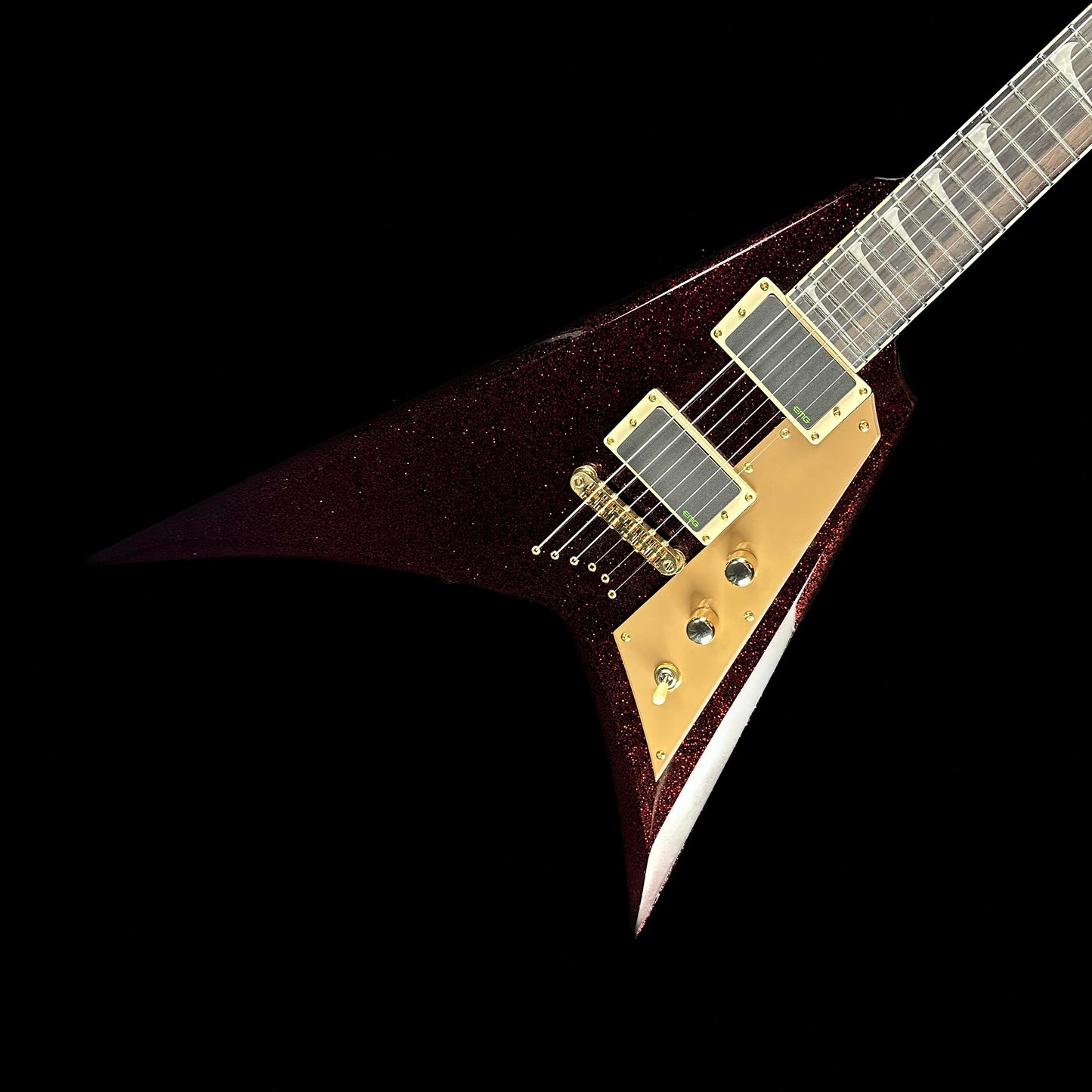 Used ESP LTD KH-V Kirk Hammett Red Sparkle w/case TSU15135