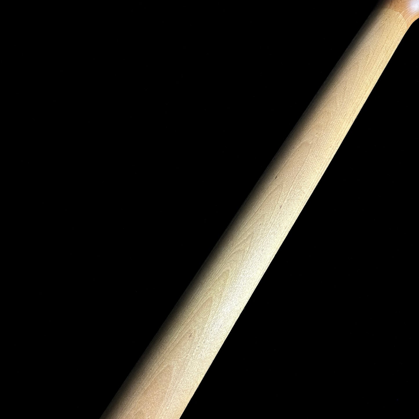 Back of Ernie Ball Music Man DarkRay Bass Obsidian Black neck.