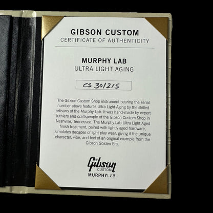 Gibson Custom Shop M2M Les Paul Custom Chambered Heavy Antique White Murphy Lab Ultra Light Aged w/case
