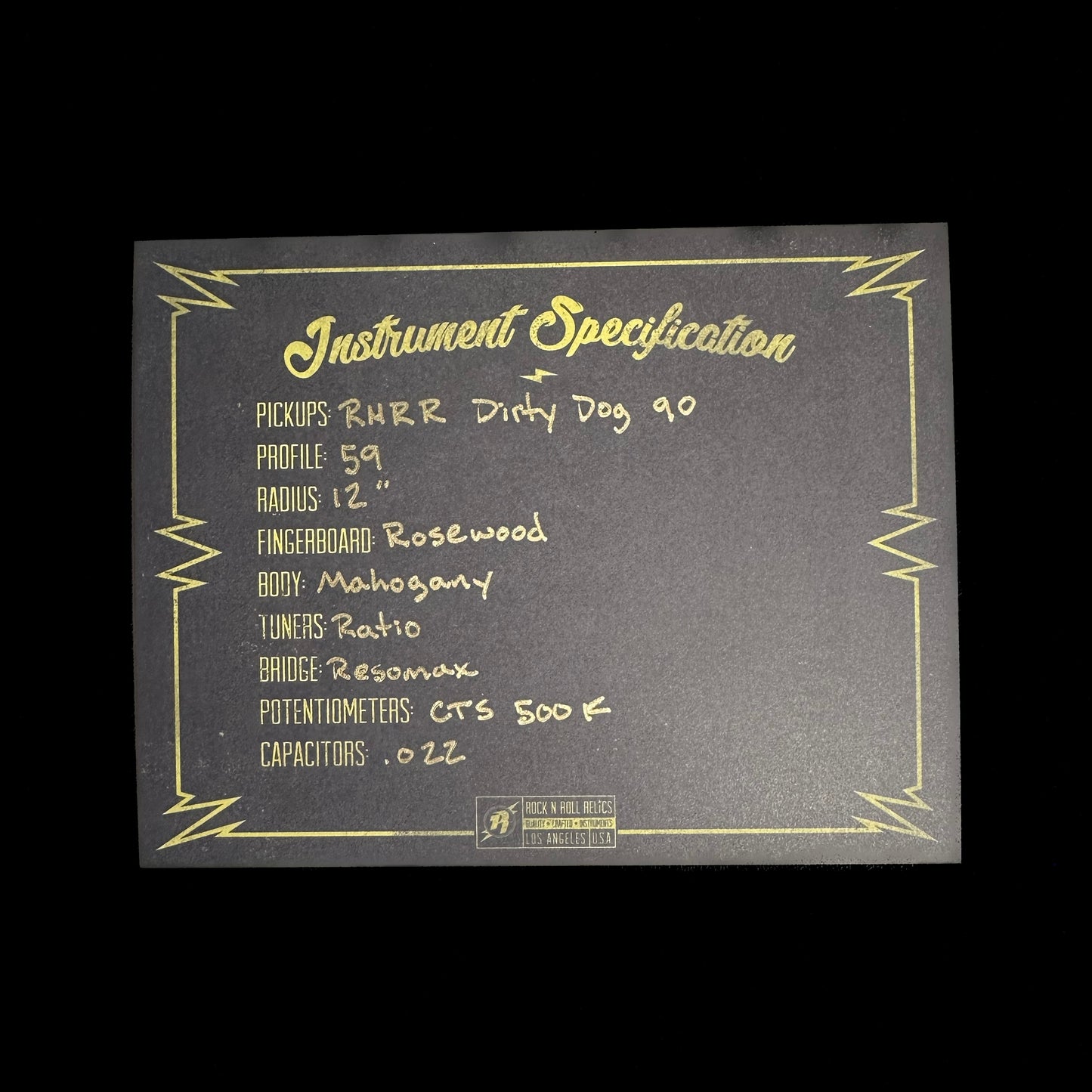 Rock N Roll Relics Thunders DC Sparkle Gold/Root Beer Mix w/case