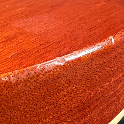 Dent on Used 2012 Gibson Les Paul Traditional Satin Cherry TSU14891.