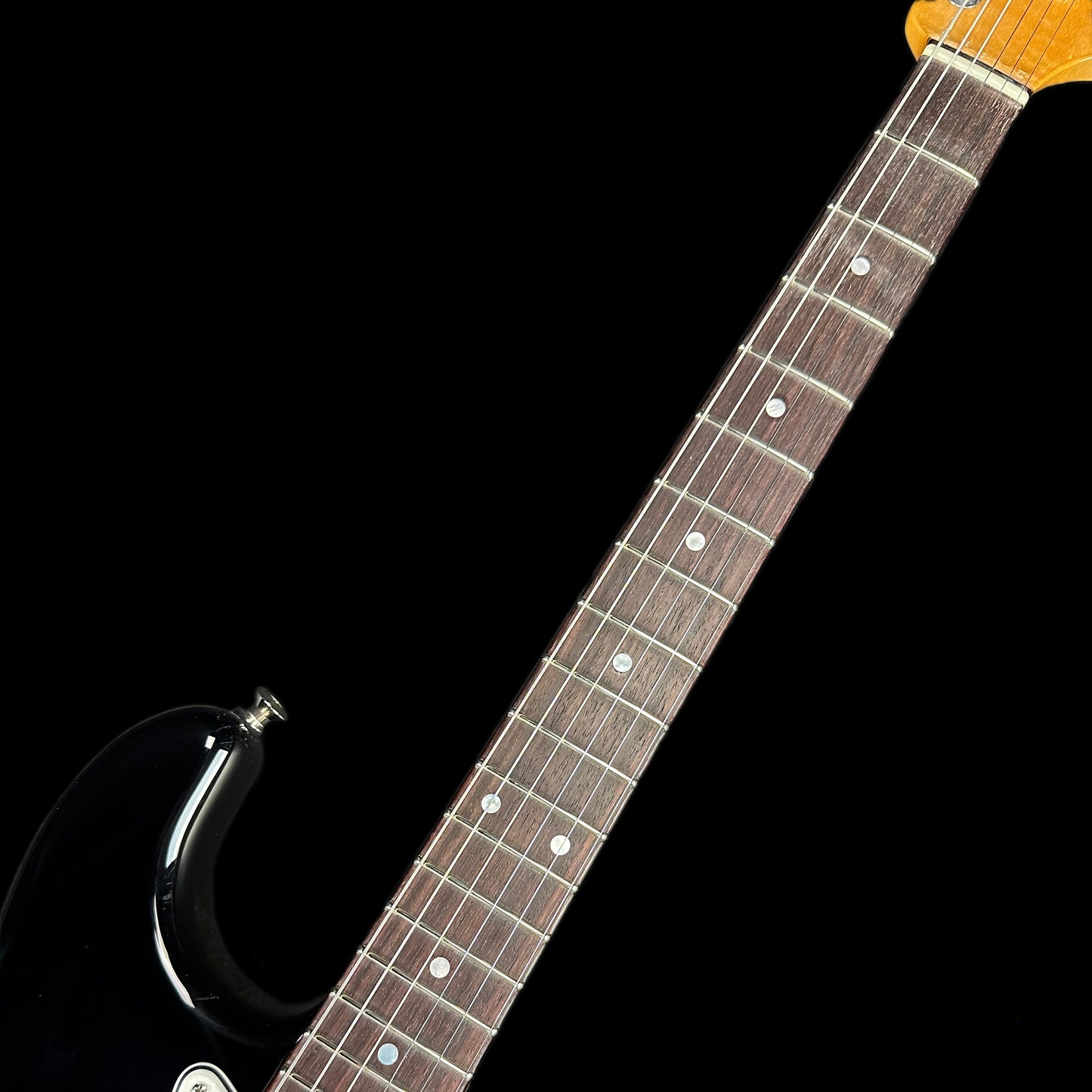 Neck of Fender Custom Shop American Custom Stratocaster RW Ebony Transparent.