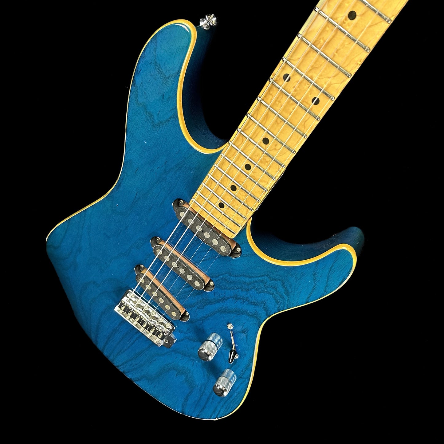 Used 1996 Schecter California Custom S-Style Blue w/case TSU14857