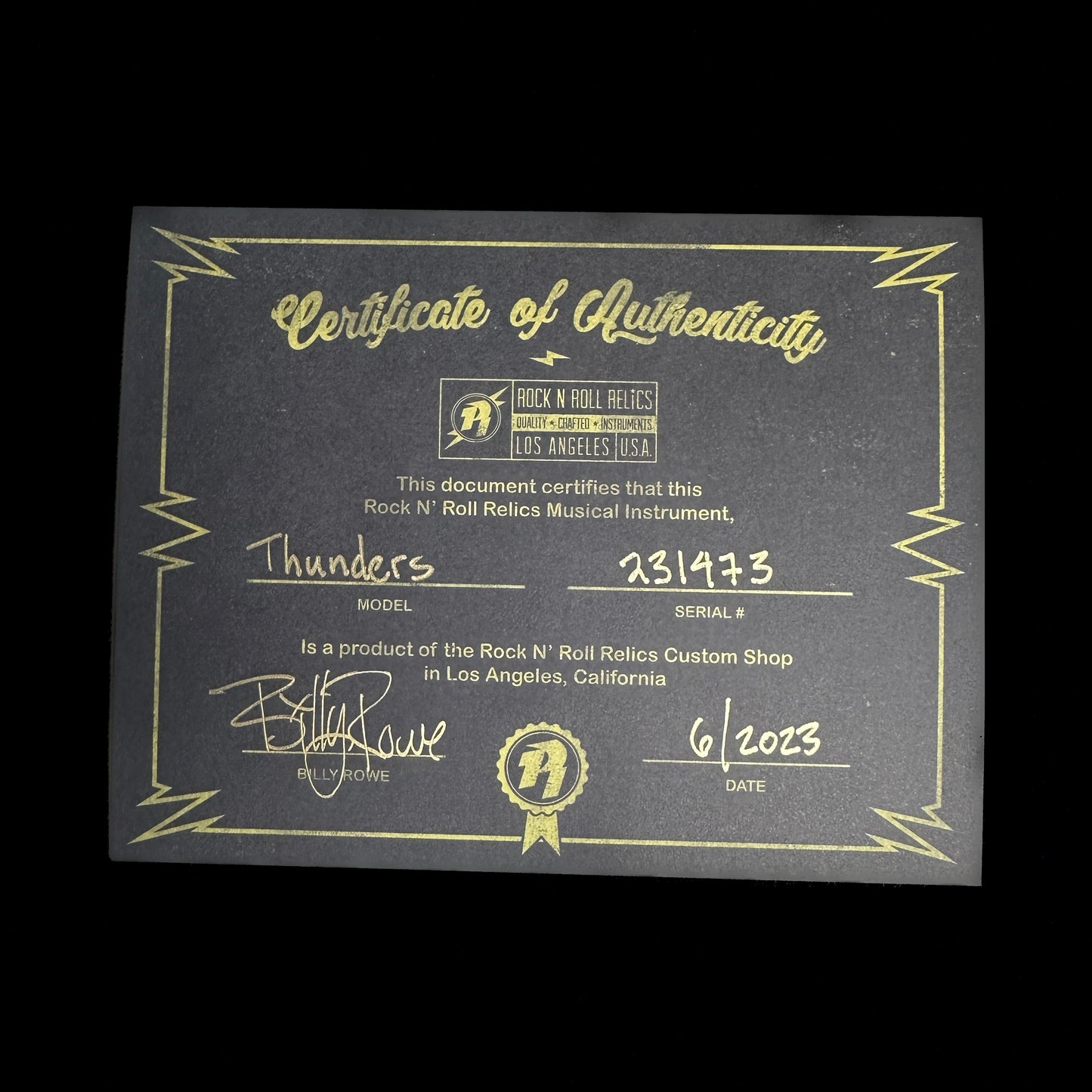 Rock N Roll Relics Thunders DC Sparkle Gold/Root Beer Mix w/case