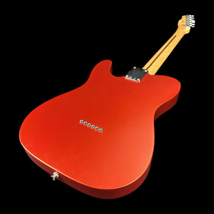 Back angle of Used Fender Standard Telecaster Satin Flame Orange TSU15164.