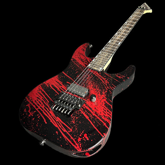 ESP USA M1 Deluxe FR Black Blood Splatter w/case