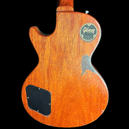 Back of Gibson Custom Shop Murphy Lab 1959 Les Paul Standard Heavy Aged Green Lemon Fade body.