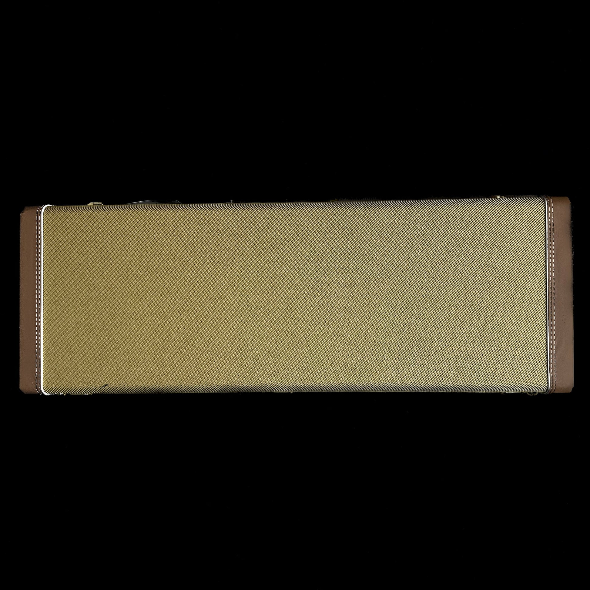 Fender Custom Shop 58 Strat Relic Faded Aged Chocolate 3-color Sunburst case surface.
