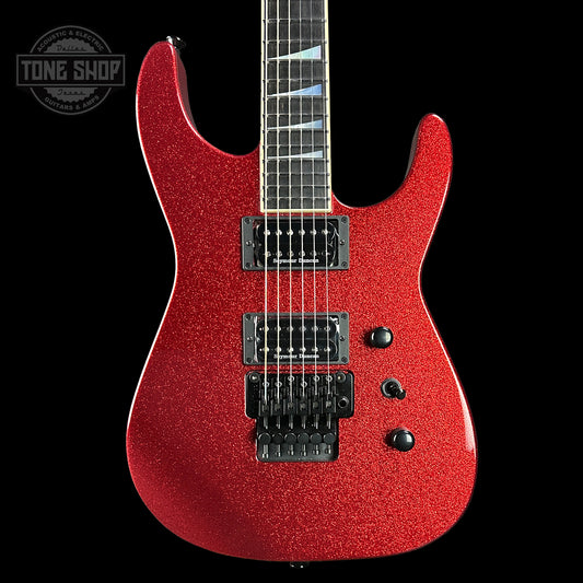 Front of Jackson Custom Shop SL2H Red Sparkle.