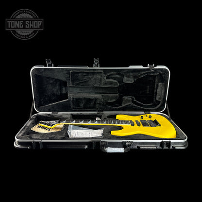 Jackson Custom Shop SL HSS Floyd Rose Graf Yellow in case.