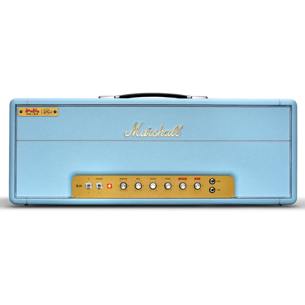 Front of Marshall 1959BJA Billie Joe Armstrong Artist Signature Amp Head.