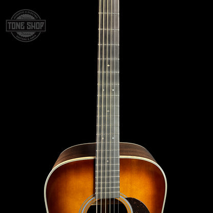 Fretboard of Martin Custom Shop 28 Style Dread Adirondack/WEIR Ambertone.