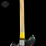 Back of neck of Nash JM-63 Black over 3-Tone Medium Aging.