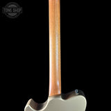 Back of neck of Powers Electric A-Type Sandalwood Tan PF42 CamTail.