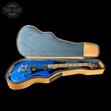 Powers Electric A-Type Select Maple Cruise Night Blue Ghost Flame PF42 Firestripe Delrin Cool CamTail in case.