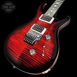 Front angle of PRS Custom 24 Floyd 10 Top Fire Smokeburst.