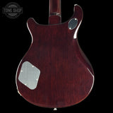 Back of PRS Wood Library McCarty 594 10-top Quilt Black Gold Wraparound Korina.