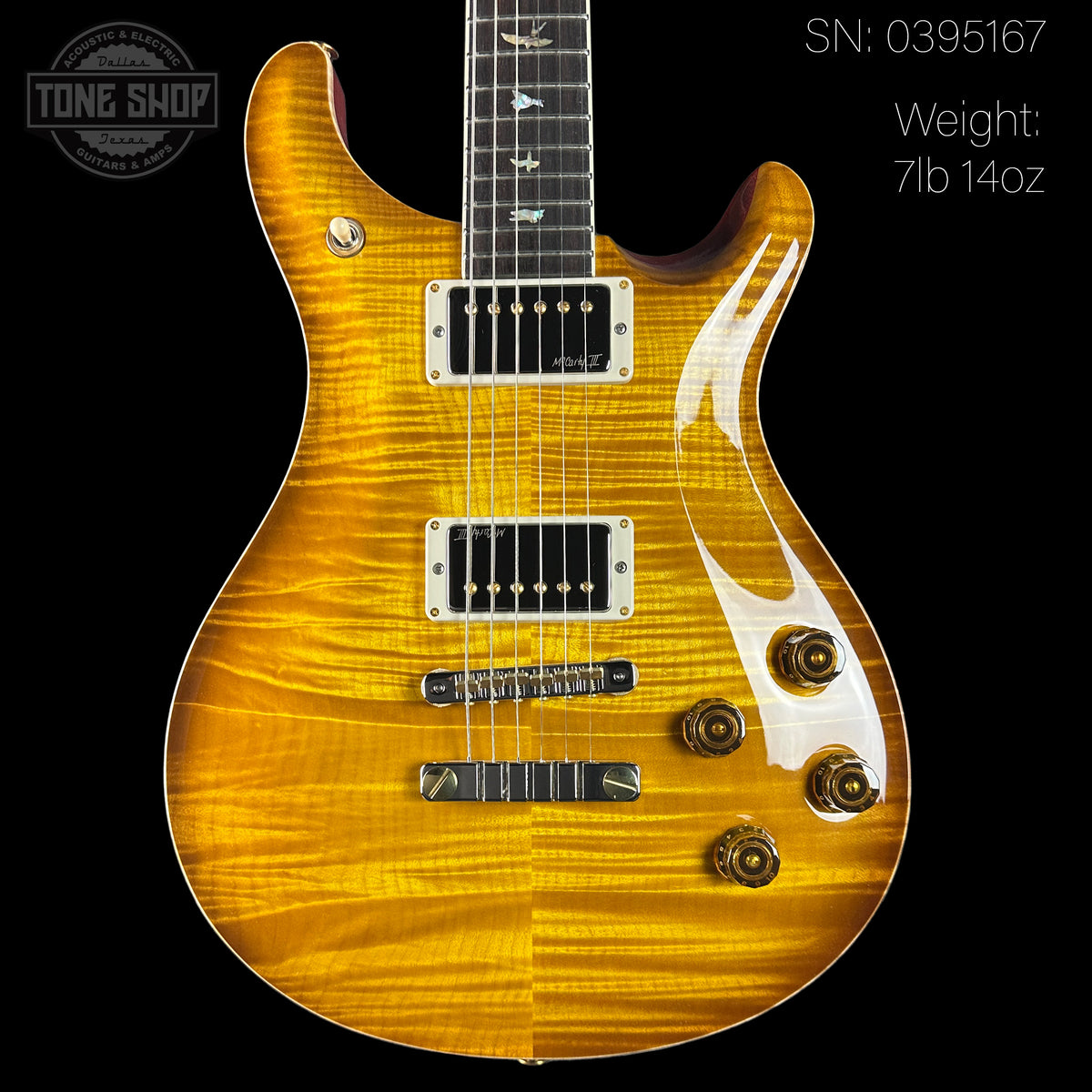 PRS McCarty 594 10 Top McCarty Sunburst w/case