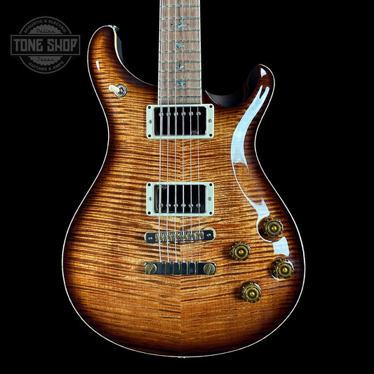 Front of PRS Hollowbody II Piezo 10-top Red Tiger.