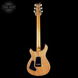 Full back of PRS 40th Anniversary Custom 24-08 Semi-Hollow Limited Faded Whale Blue Natural Back.
