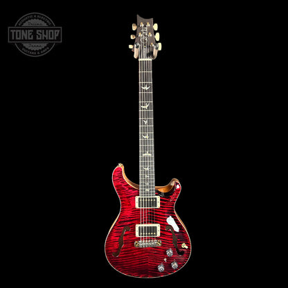 Full front of PRS Hollowbody II Piezo 10-top Red Tiger.