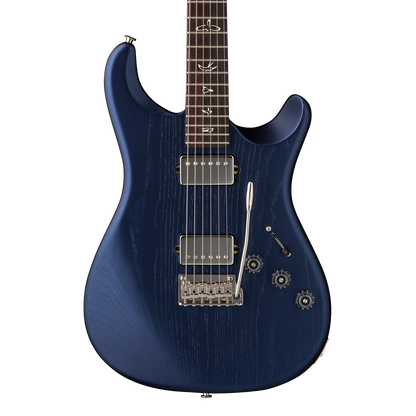 Front of PRS Fiore HH Satin Metallic Midnight.