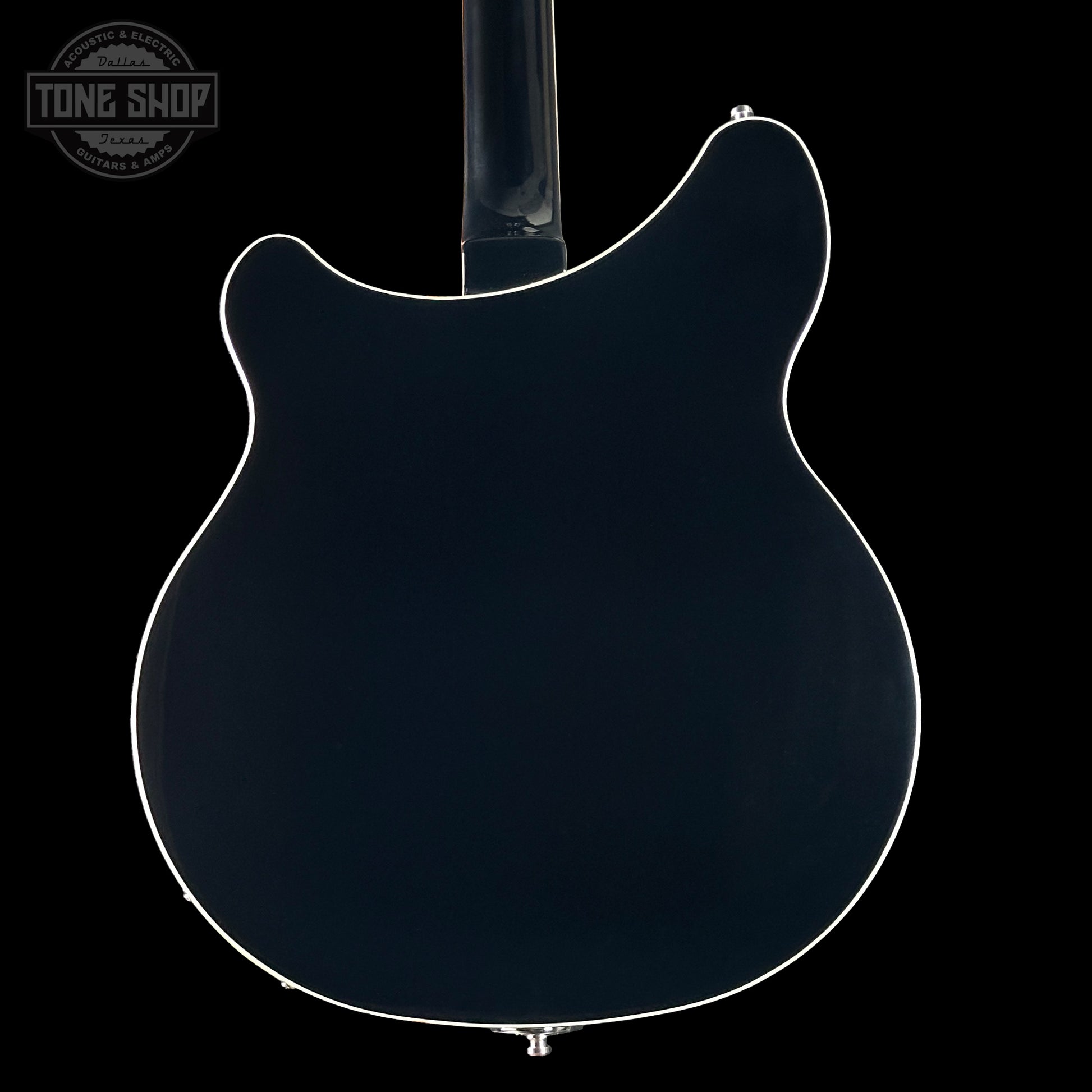 Back of Rickenbacker 360 Thinline Semi-Hollow Jetglo 6-String.