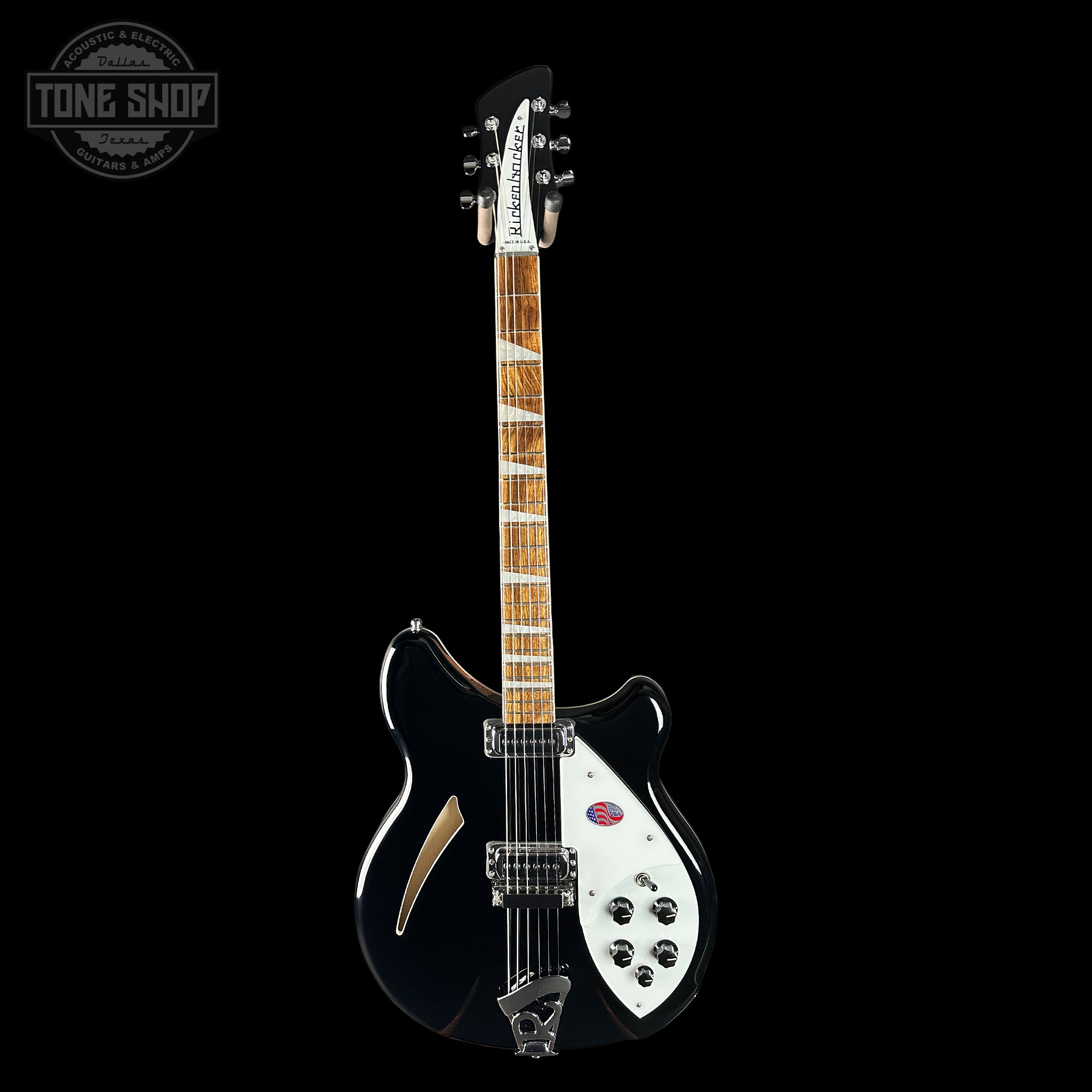 Rickenbacker 360 Thinline Semi-Hollow Jetglo 6-String w/case