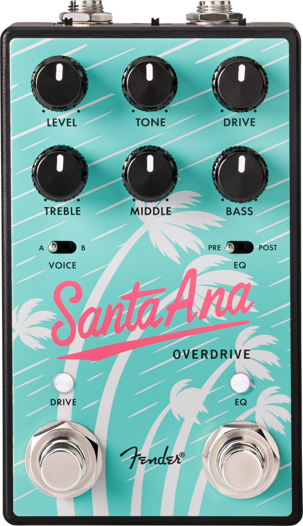 Fender Santa Ana Overdrive pedal on a white background. 