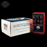 Catalinbread FX40 Soft Focus Reverb pedal with packaging on a black background