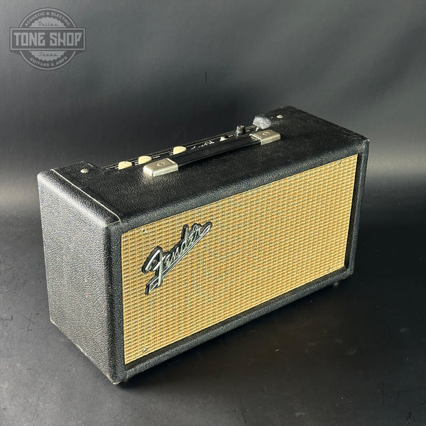 Front angle of Vintage 1963 Fender Reverb Tank.