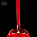 Back of neck of Taylor 2025 Namm Custom #35 Grand Pacific Big Leaf Maple.