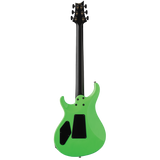 Full back of PRS Tekton Floyd Neon Green