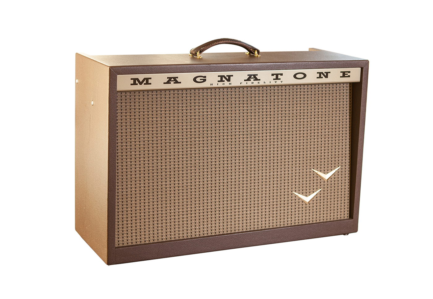 Front angle of Magnatone Twilighter Stereo Combo 2 X 12.