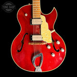 Front of Used 1997 Guild Starfire II TRP Mahogany Trans Red w/SD Pickups.
