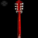 Back of neck of Used 1997 Guild Starfire II TRP Mahogany Trans Red w/SD Pickups.