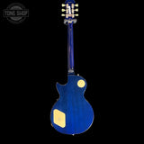 Full back of Used 2002 Epiphone Les Paul Blueberry Burst MIK.