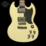 Front of Used 2009 Epiphone SG White.