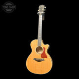 Full front of Used 2010 Taylor 612ce Natural Maple w/ES2 Pickup.