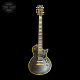 Full front of Used 2011 ESP LTD Deluxe EC 1000 Matte Black.