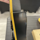 Crack on the horn of Used 2011 ESP LTD Deluxe EC 1000 Matte Black.