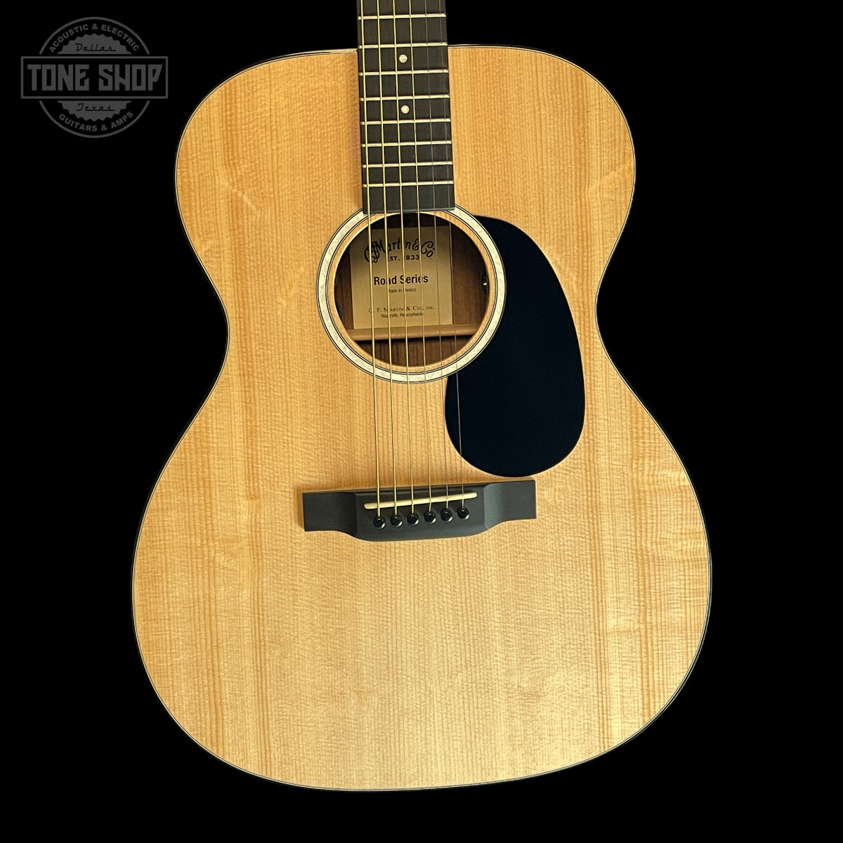 Front of Used 2020 Martin 000-12e Koa Road Series.