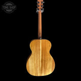 Full back of Used 2020 Martin 000-12e Koa Road Series.
