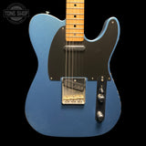 Front of Used 2021 Fender Road Worn 50s Telecaster Lake Placid Blue.