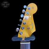 Headstock of Used 2024 Fender LTD American Professional II Stratocaster Thinline Trans SFG.