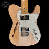 Front of Used 2024 Squier Classic Vibe '70's Telecaster Thinline Natural.