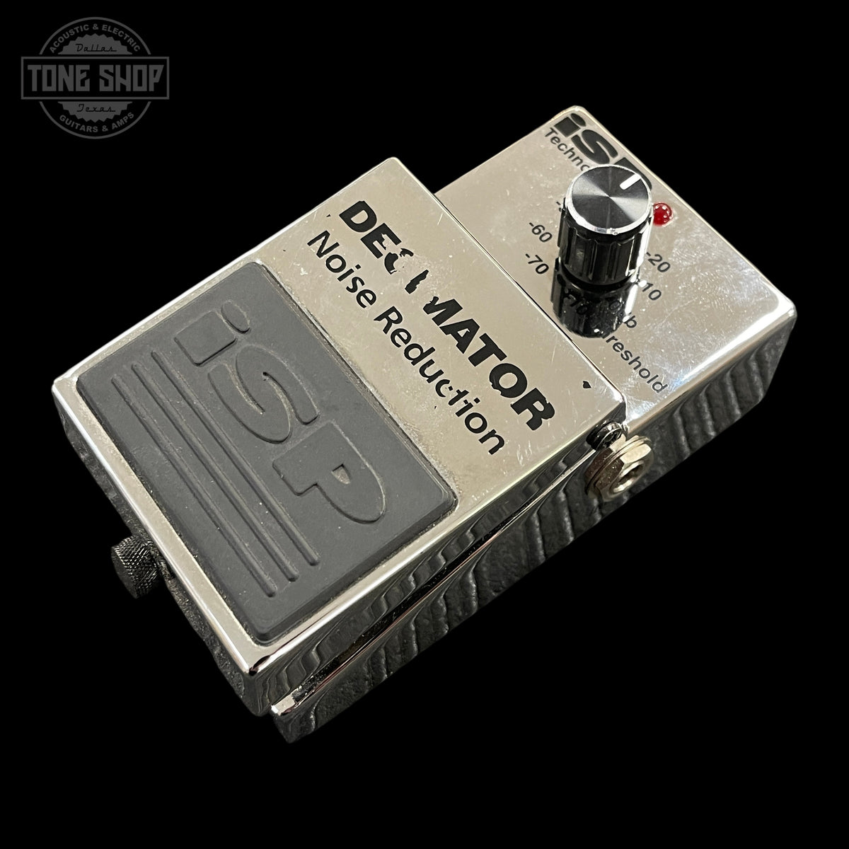 Front angle of Used ISP Technologies Decimator Noise Reduction Pedal.