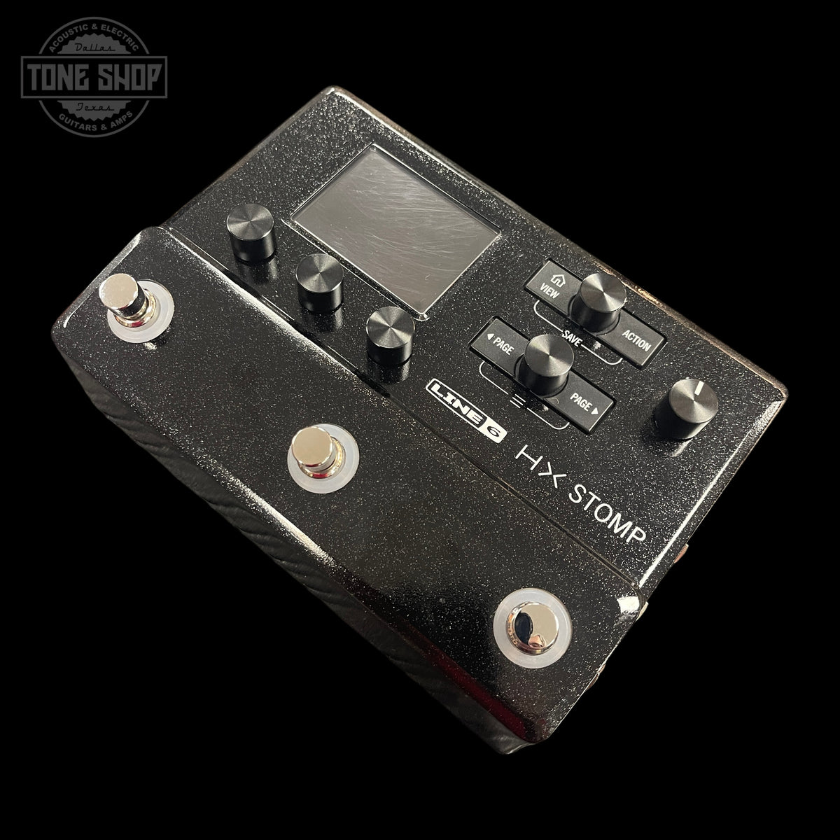 Front angle of Used Line 6 HX Stomp Multi Effect Pedal.