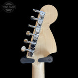 Back of headstock of Used Partscaster Mighty Mite, Hipshot, Seymour Duncan.